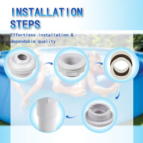Durable, corrosion-resistant materials withstand harsh pool chemicals.
