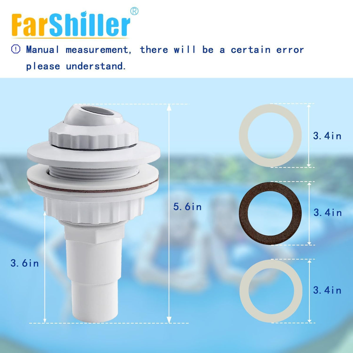 SP1023 inlet connection with secure 1-1/2 inch FIP threads for leak resistance.