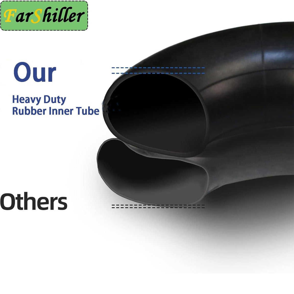 FarShiller inner tube on a tractor showing durable fit.