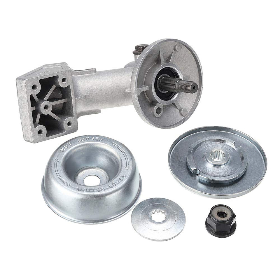 Farwind gearbox head for Stihl FS55 – compact profile and durable aluminum build.