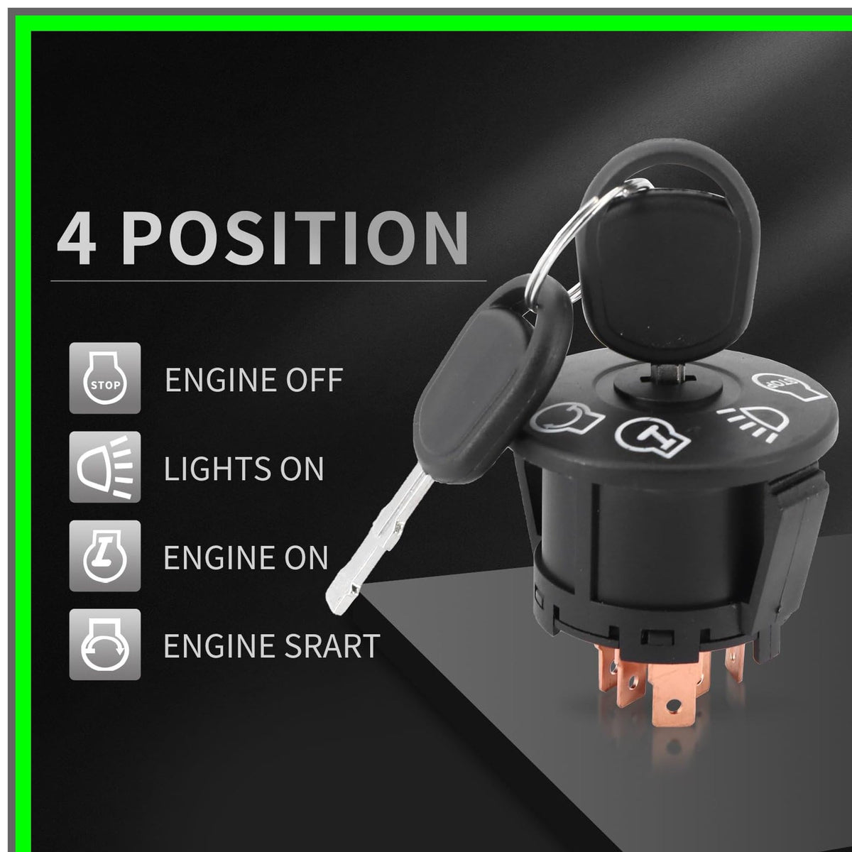 Fascinatte 4-position 7-terminal switch fits common layouts