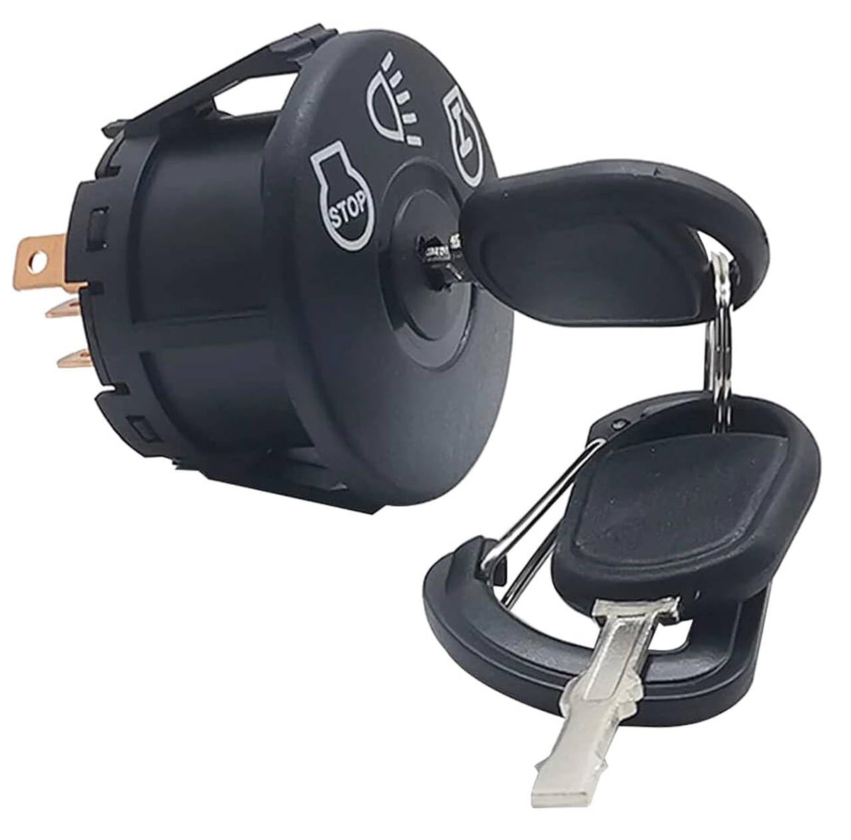 Fascinatte dust shield protects ignition switch from outdoor debris