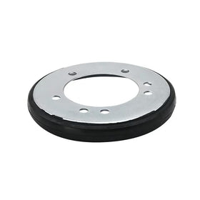 Fascinatte friction drive disc installed on a snowblower for smooth engagement.