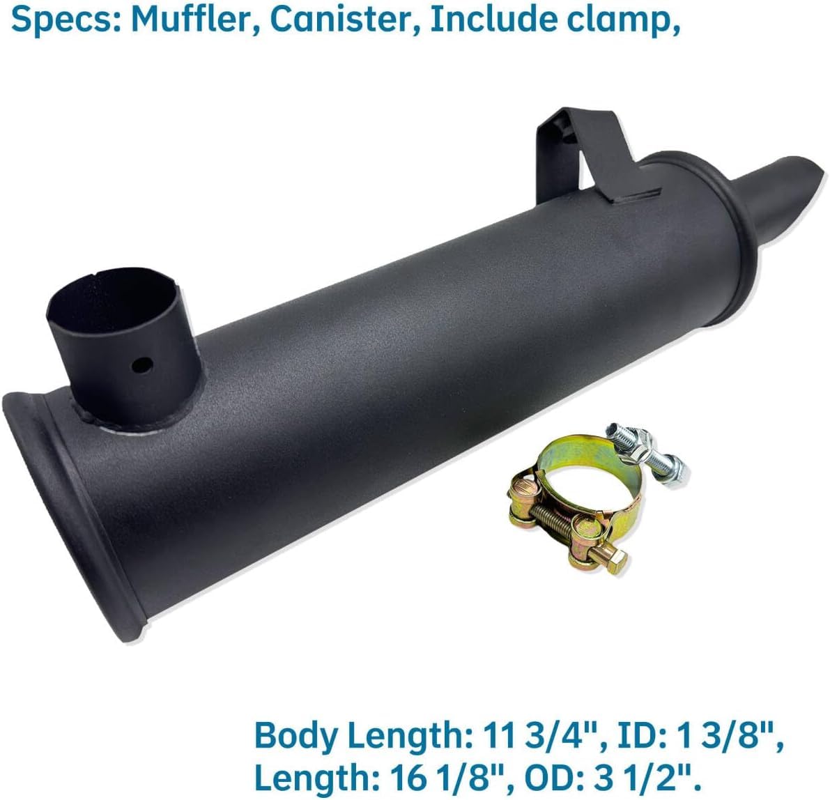 Fascinatte muffler replacement for Kohler K241 reduces exhaust noise during lawn care