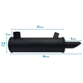 Fascinatte muffler for Kohler K301 fits standard inlet/outlet for easy installation