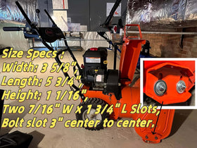 Fascinatte skid plates compatibility with John Deere snow blowers