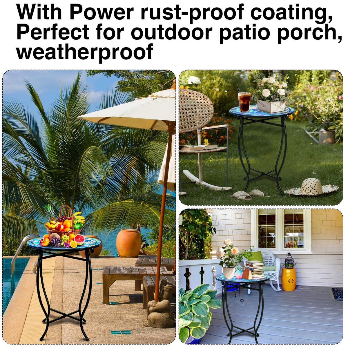 Fashion&cool anti-rust coating preserves surface for outdoor durability.