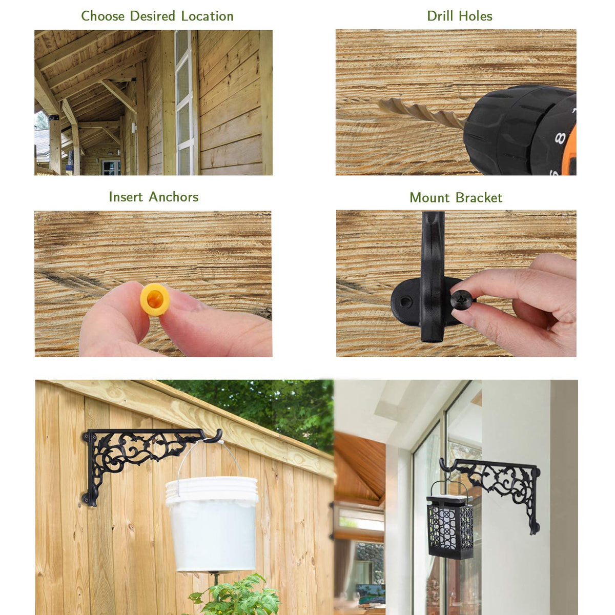 Fashion&cool wall-mount design installs easily with included screws.