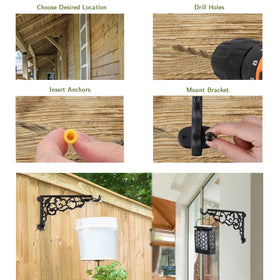 Fashion&cool wall-mount design installs easily with included screws.