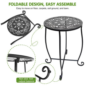 Fashion&cool four-leg base provides stable balance on decks and lawns.