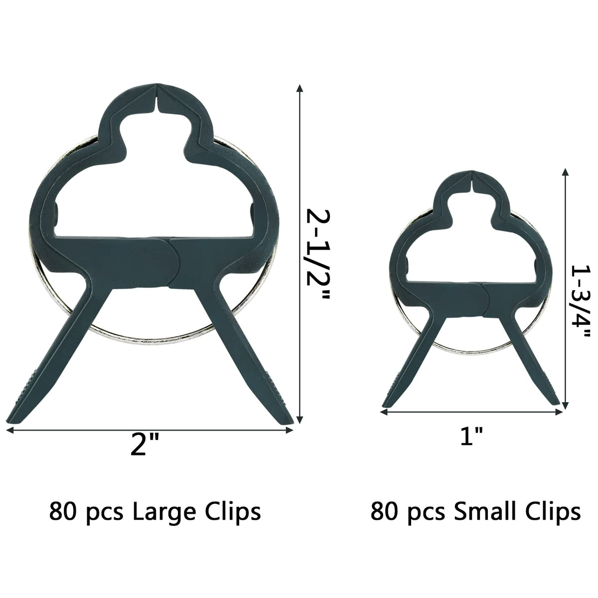 Fasmov large 2-inch clip secures thick stems to supports.