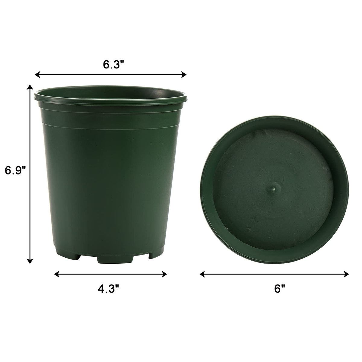 Fasmov pots with removable trays to catch drips and simplify handling.