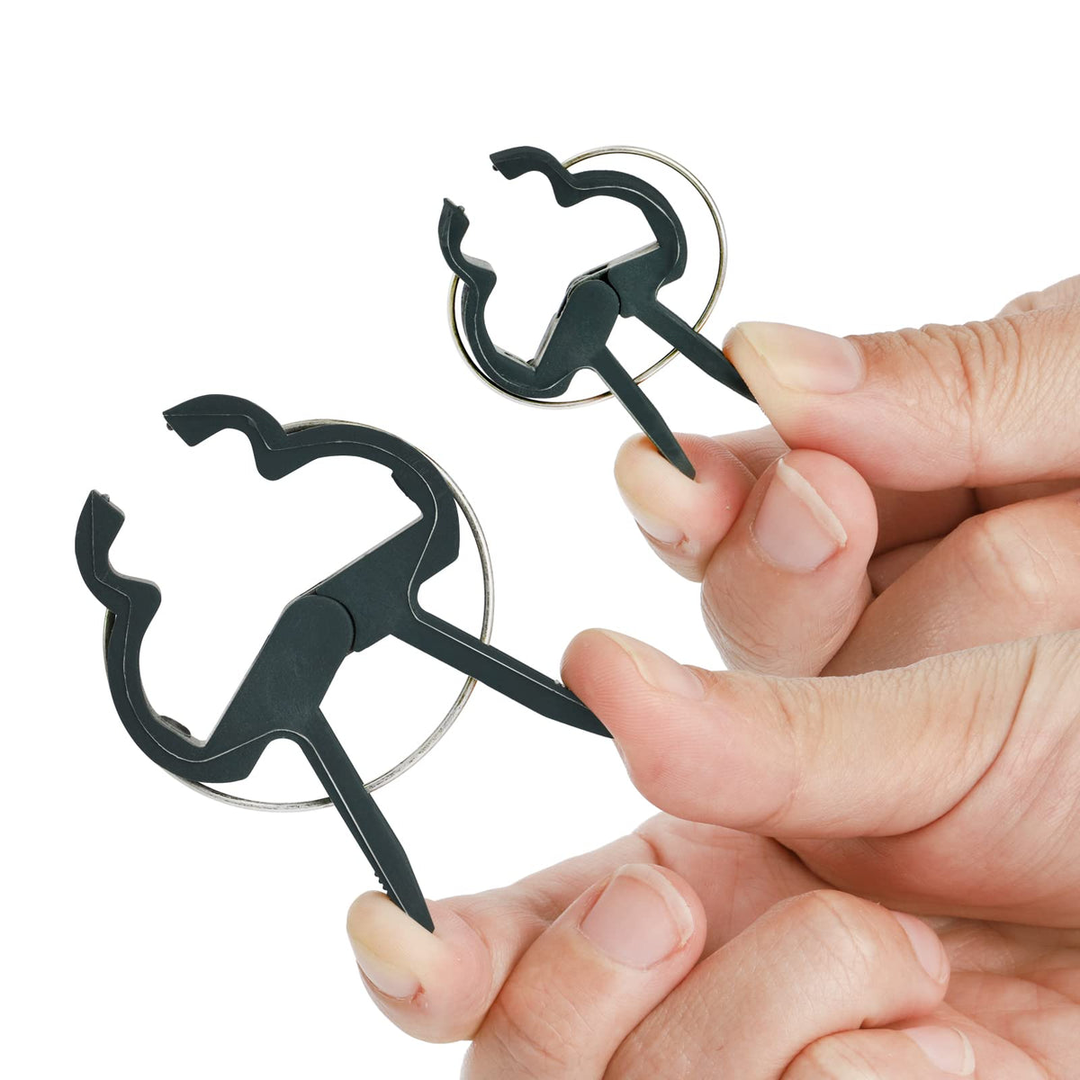 Fasmov small 1-inch clip secures delicate stems to supports.