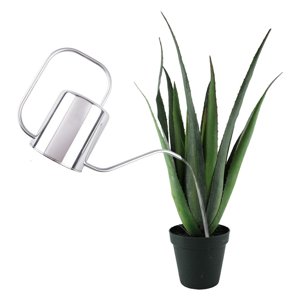 Fasmov ergonomic handle on stainless steel can for comfortable pours