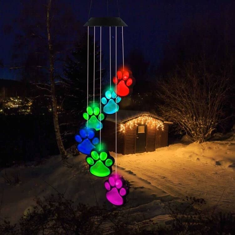 fasohere memorial garden pet light chimes for cherished memories