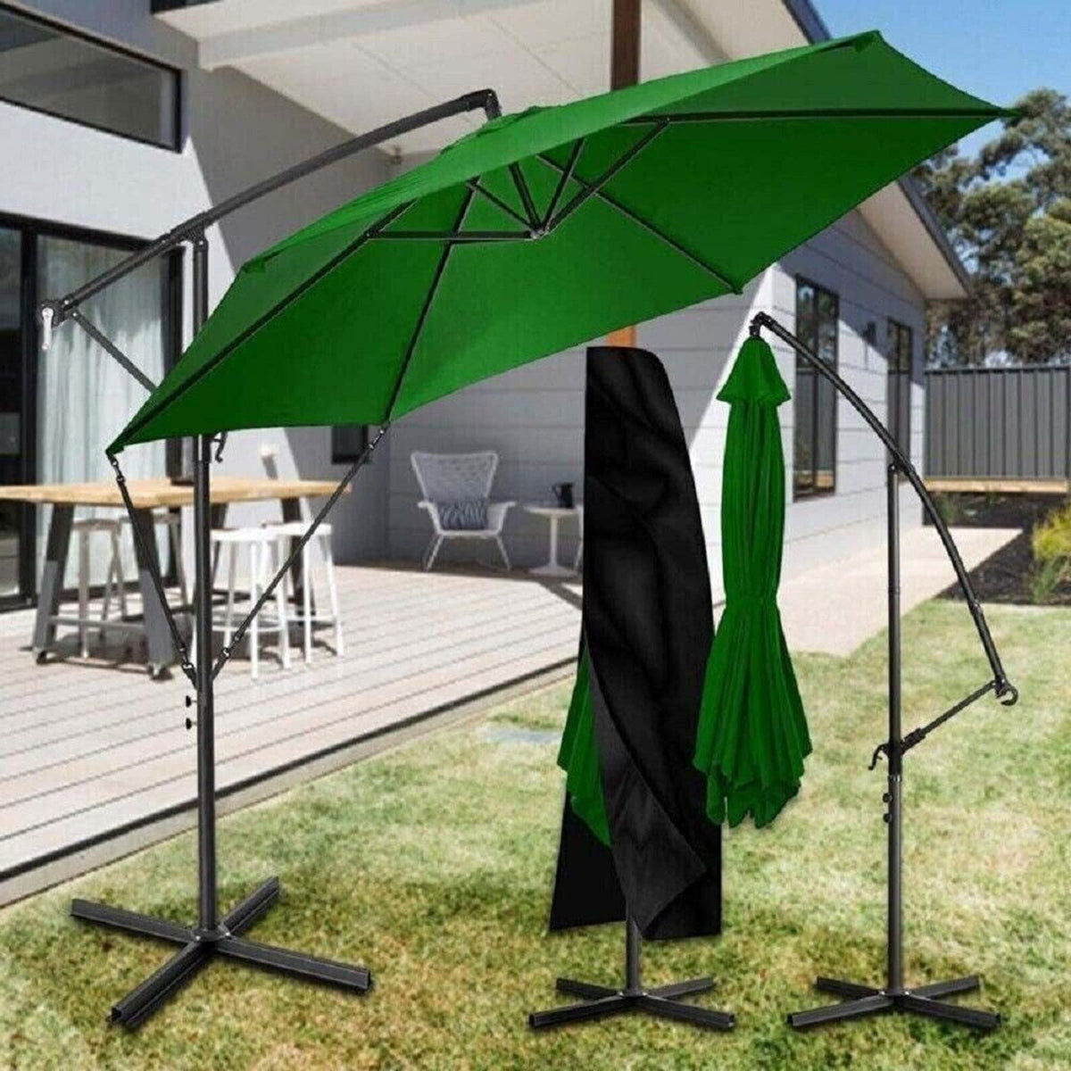FASTROHY installation demonstrates quick setup for windy patios