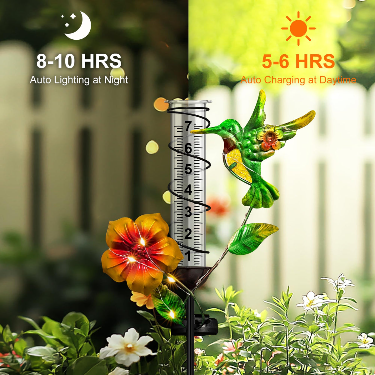Fastruggle acrylic rain gauge tube offers clear measurement readings