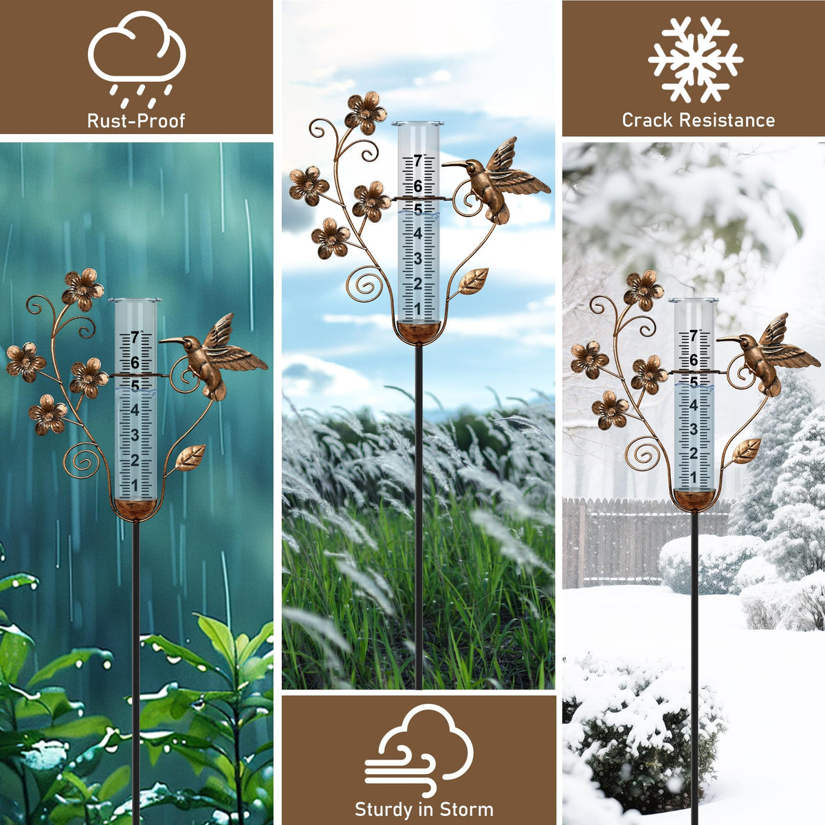 Fastruggle height adjustable garden gauge from 18.4 to 36.8 inches