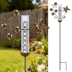 Fastruggle rain gauge outdoor acrylic tube upgraded for clear visibility and easy cleaning