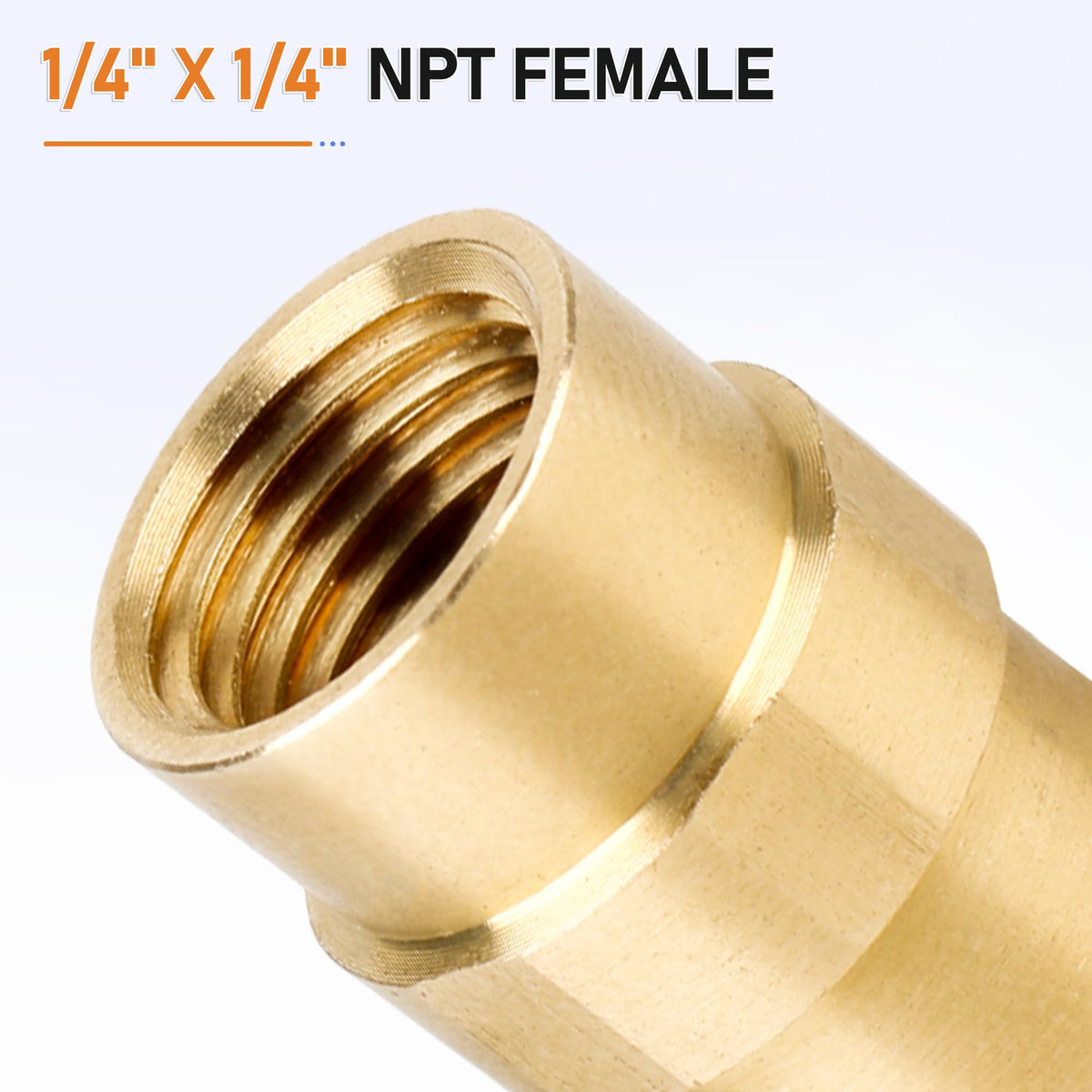 FATCANMA brass gas-fitting installation demonstrates tool-free hand-tight setup.