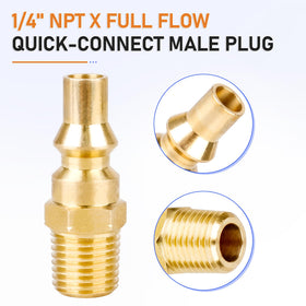 FATCANMA quick-connect plug ensures a secure 1/4in NPT connection for portable cooking.