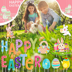 FathiSooc happy Easter bunny design enhances cheerful curb appeal