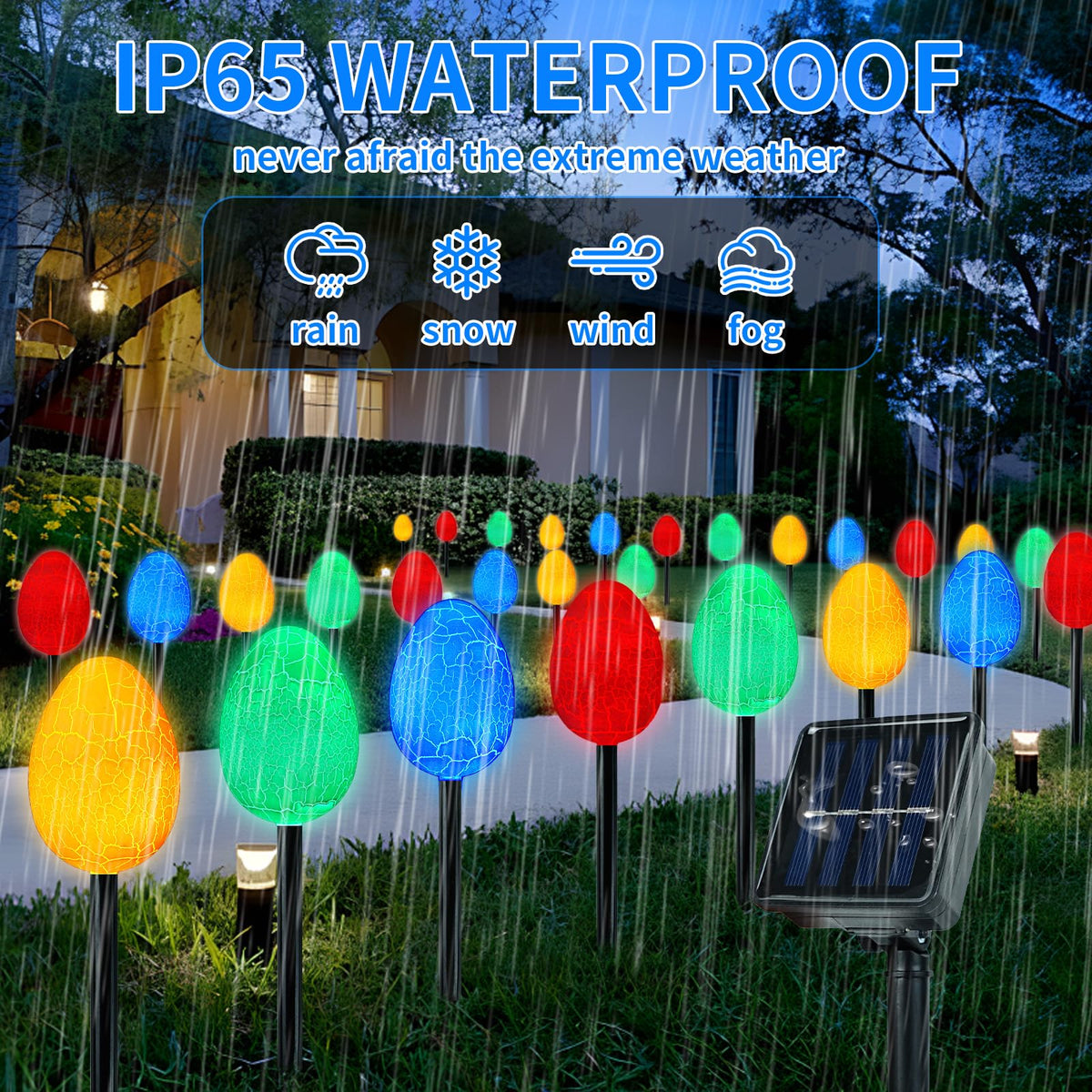 FathiSooc auto-on stake design ensures quick setup and reliable nighttime glow.