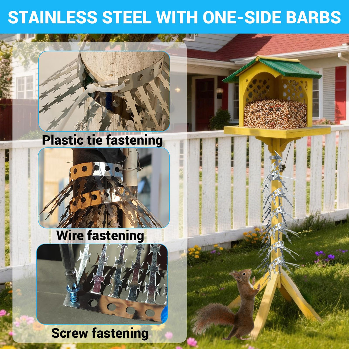Fatmass durable, weatherproof outdoor spike system