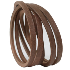 Kevlar-reinforced belt material shown for durability during mowing tasks