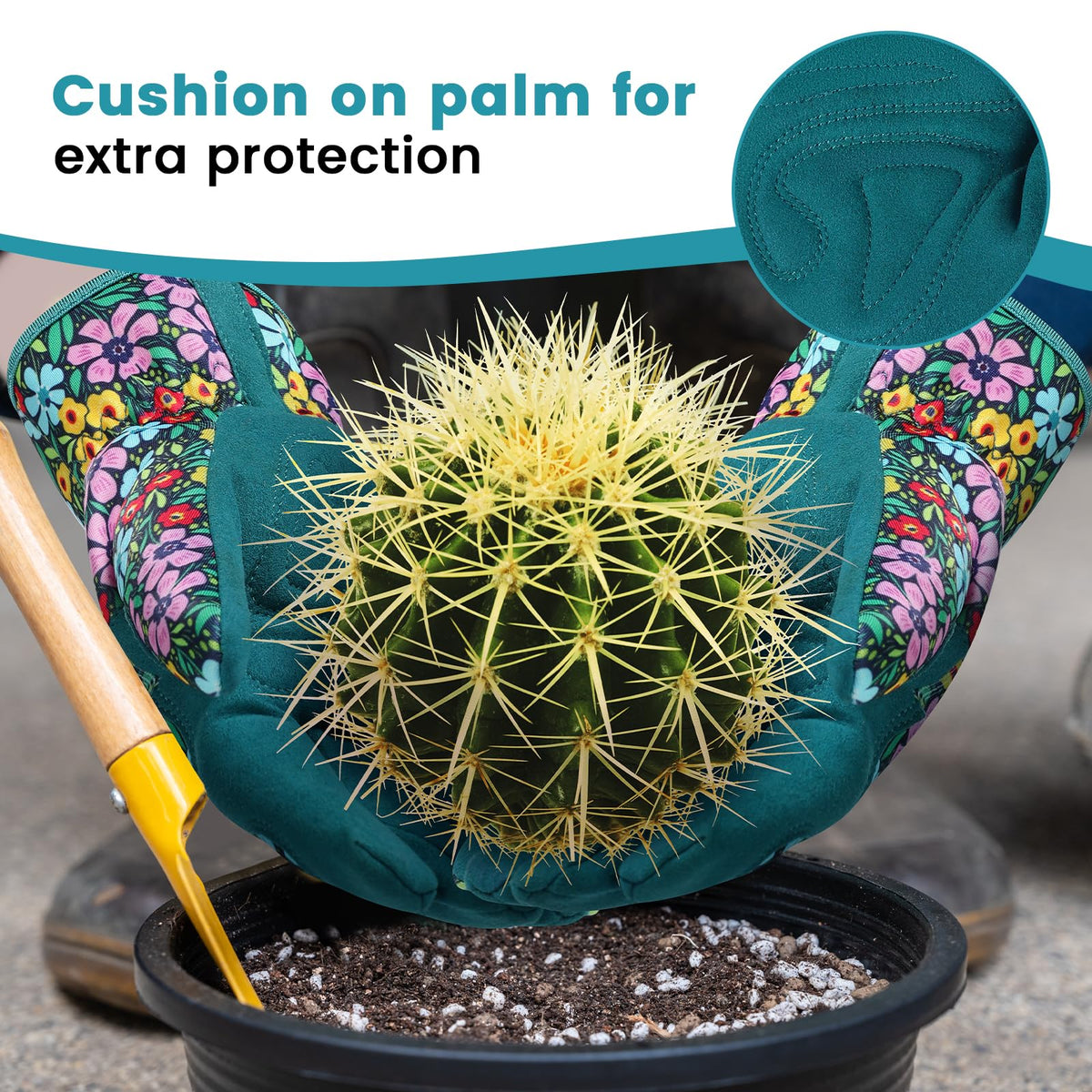 Fauson breathable polyester gloves keep hands cool during garden tasks