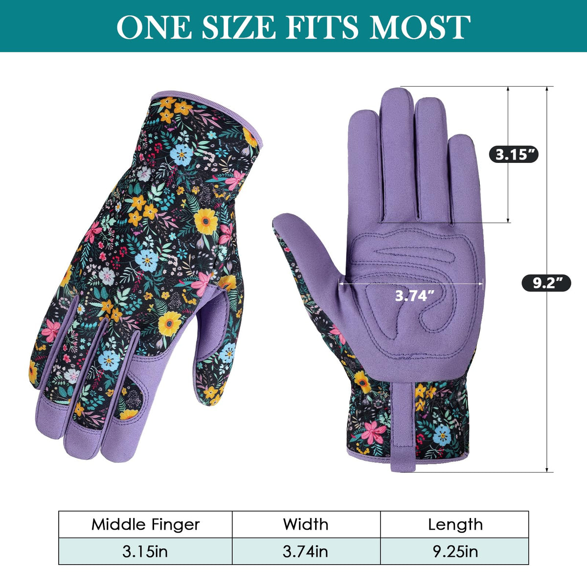 fauson gardening gloves microfiber leather close-up shows durable wear resistance.