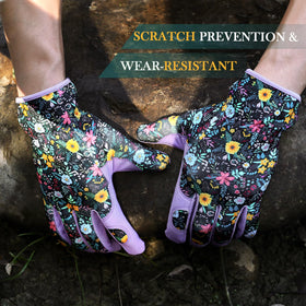 fauson garden gloves breathable stretchy polyester keep hands cool.