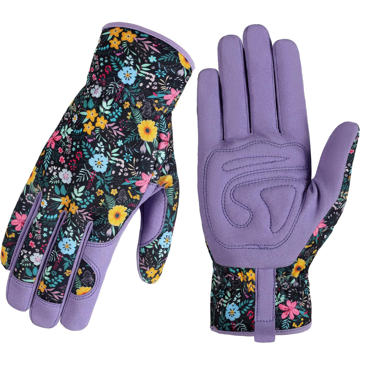 fauson gardening gloves women printed touchscreen grip for precise tool handling.