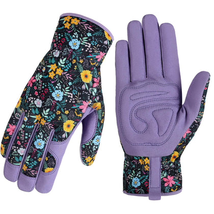 fauson gardening gloves women printed touchscreen grip for precise tool handling.