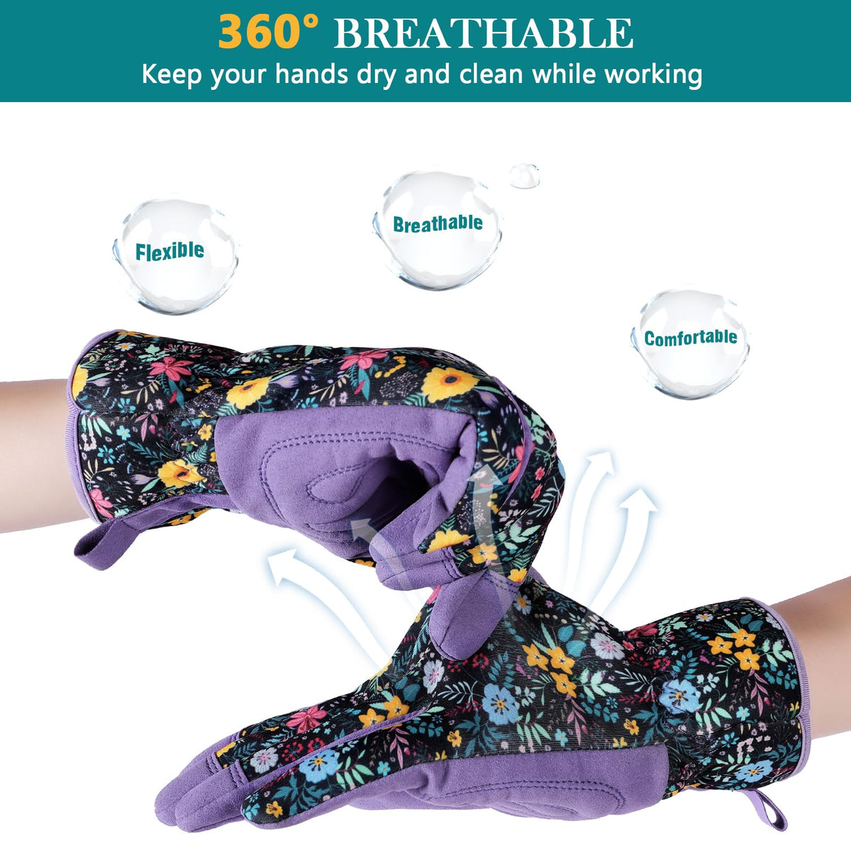 fauson gardening gloves women size colors display options for every style.