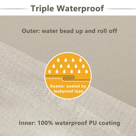 Three-year color fastness helps maintain vivid patio color.