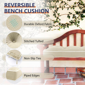 Favoyard bench cushion tufted texture adds cozy style to spaces