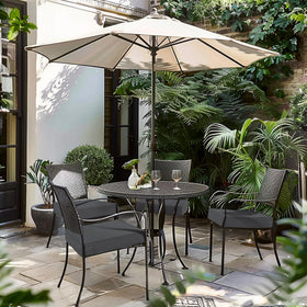 Favoyard chair cushion with adjustable straps stays in place