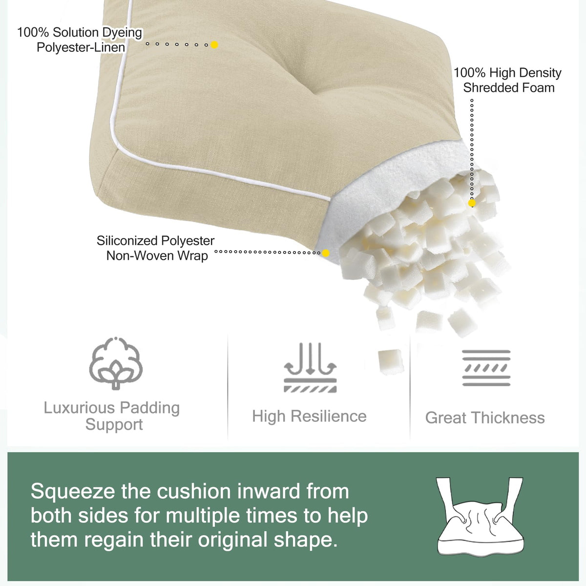 Favoyard color-fast material keeps cushions vibrant year after year.