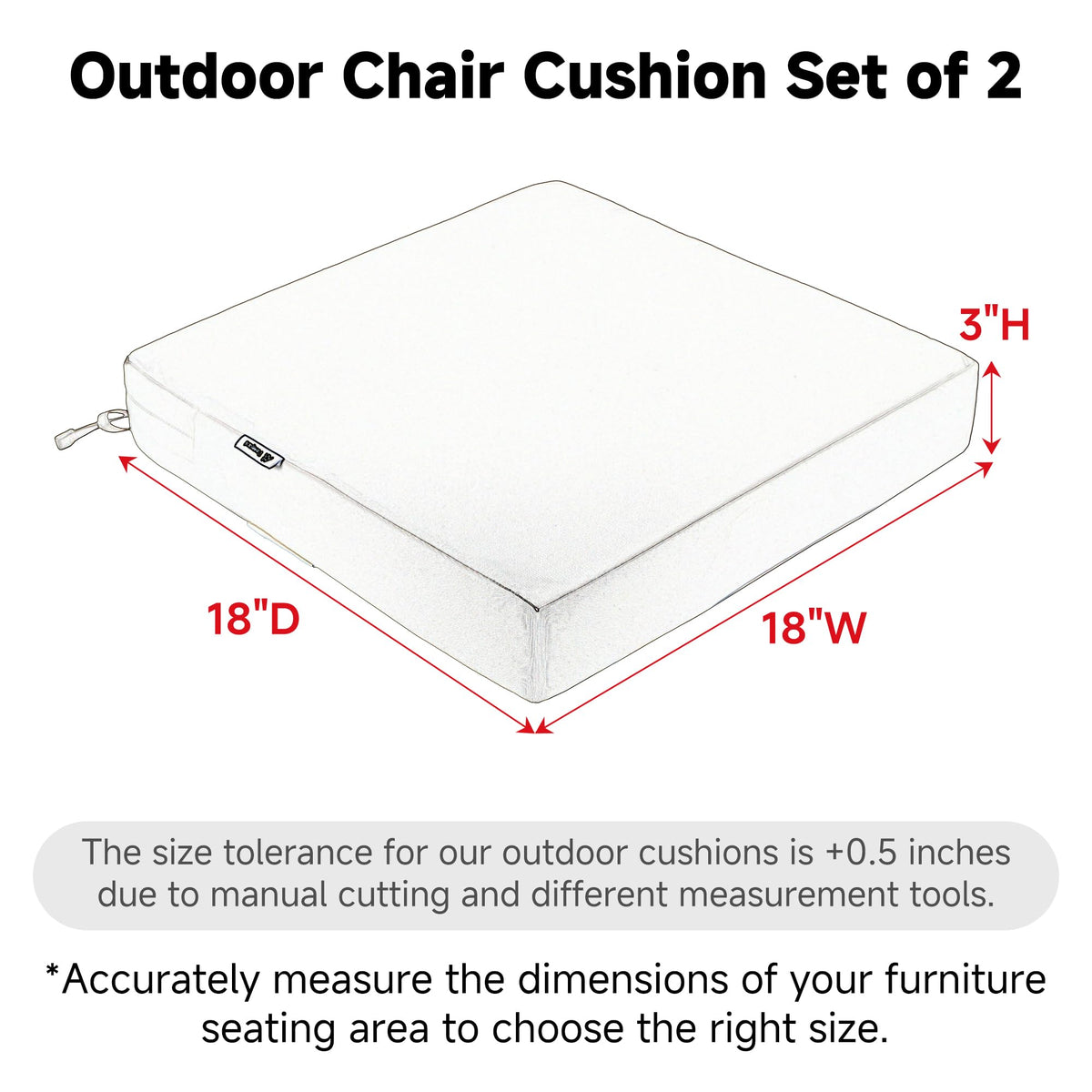 Favoyard cushion's dense foam padding delivers soft, supportive seating.