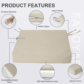 Durable fabric stands up to outdoor use and sun.