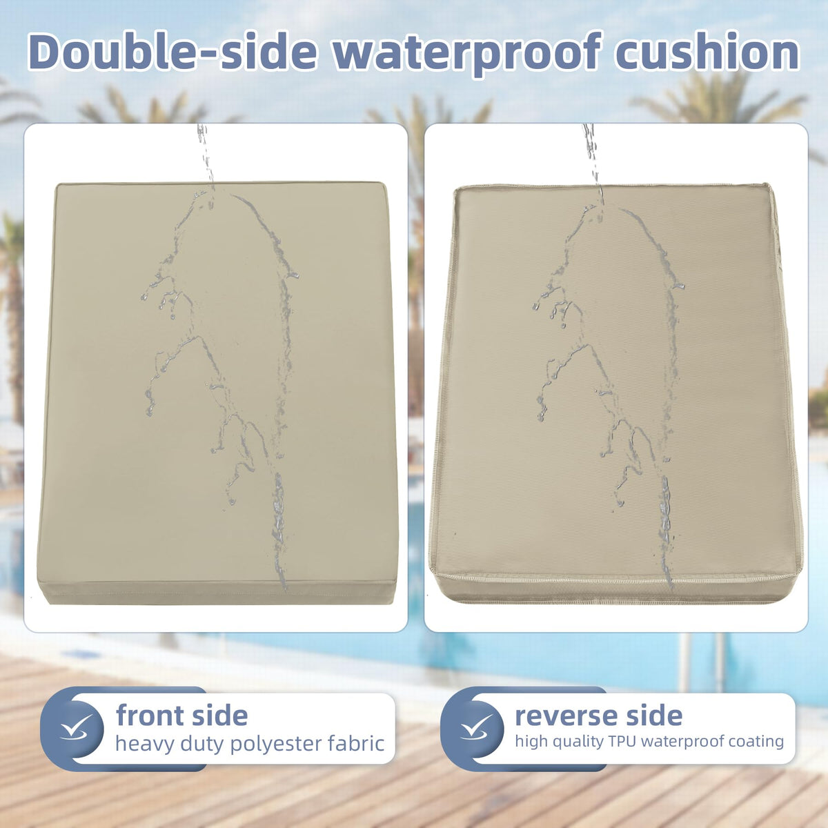 Favoyard 28D foam core provides solid support and lasting comfort