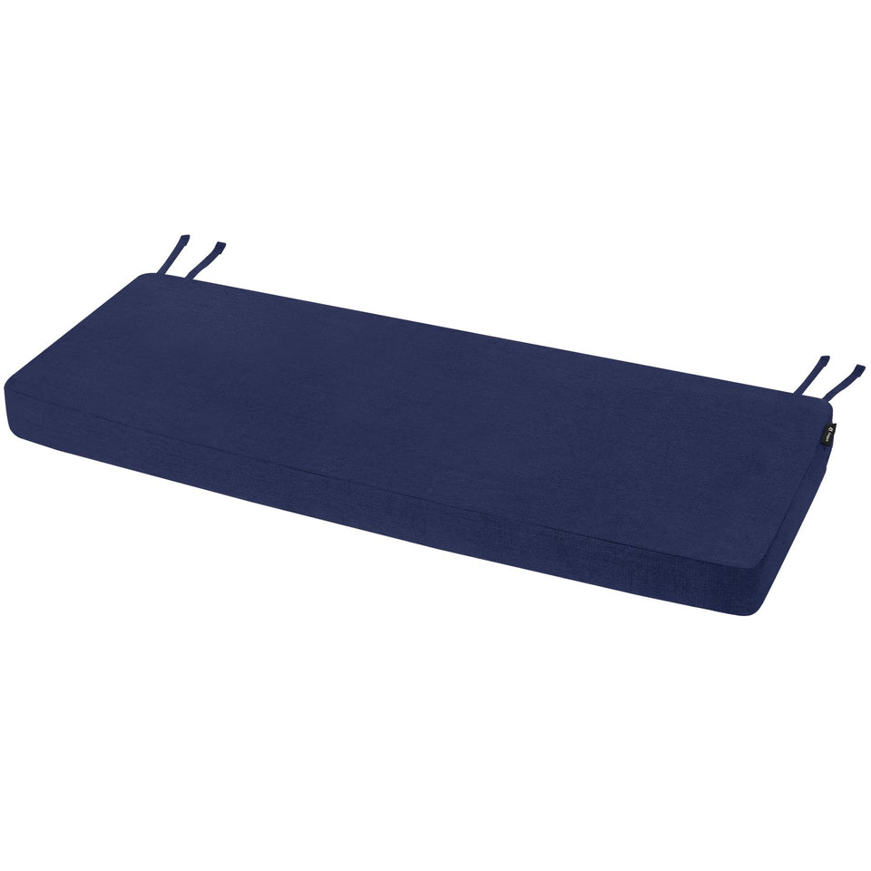 Favoyard blue outdoor bench cushion, 36x14, weatherproof for patios