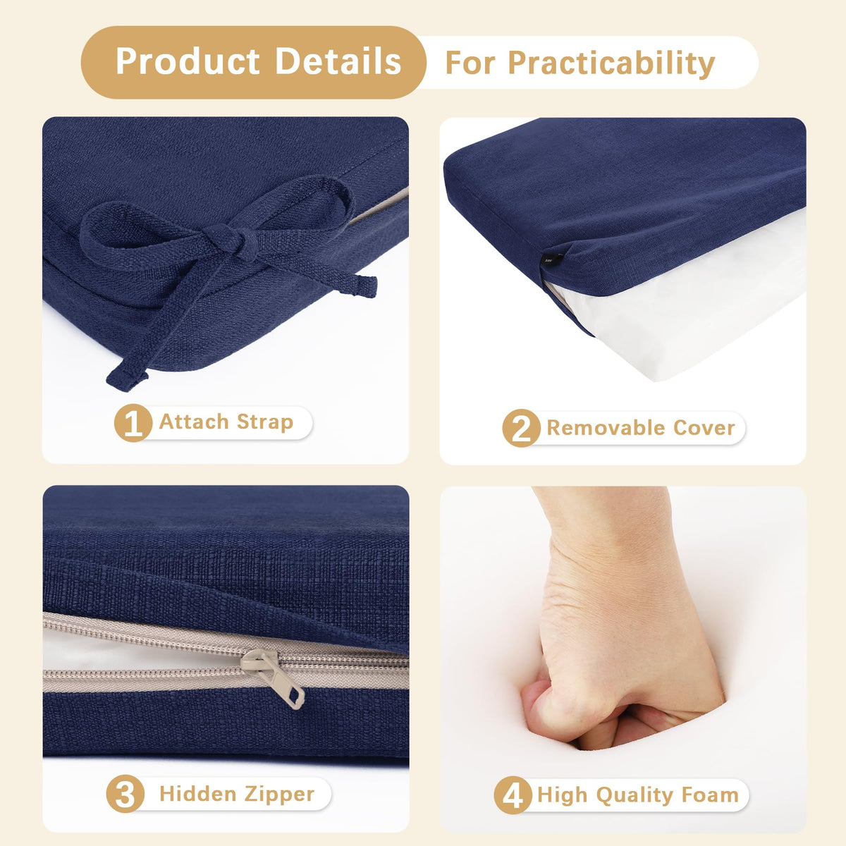 Favoyard outdoor cushion fabric with 3-year color fastness