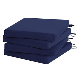 Favoyard outdoor chair cushion 4-pack showcases weatherproof fabric for all-season use.