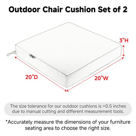Favoyard outdoor cushion padding with dense foam for comfort