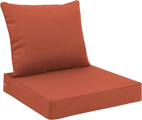 Favoyard outdoor seat cushion set 19x19 top view, weather-ready and easy to clean.