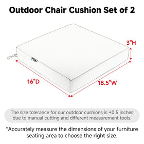 Beige cushion padding offers soft, comfortable support for outdoor seating.