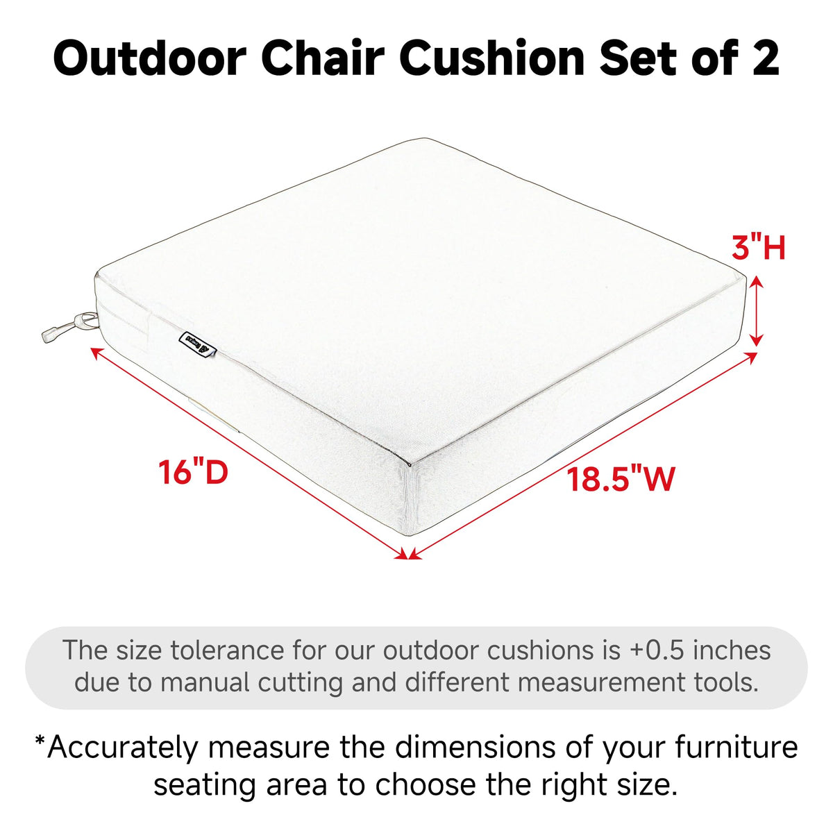 Favoyard cushions showing adjustable straps to secure on chairs
