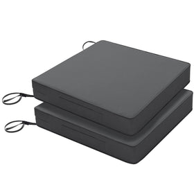 Favoyard set of 2 dark grey cushions for patio furniture